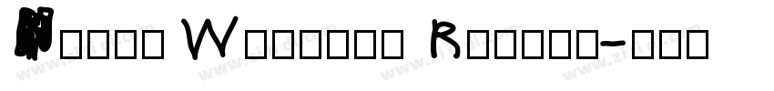 Mandy William Regula字体转换